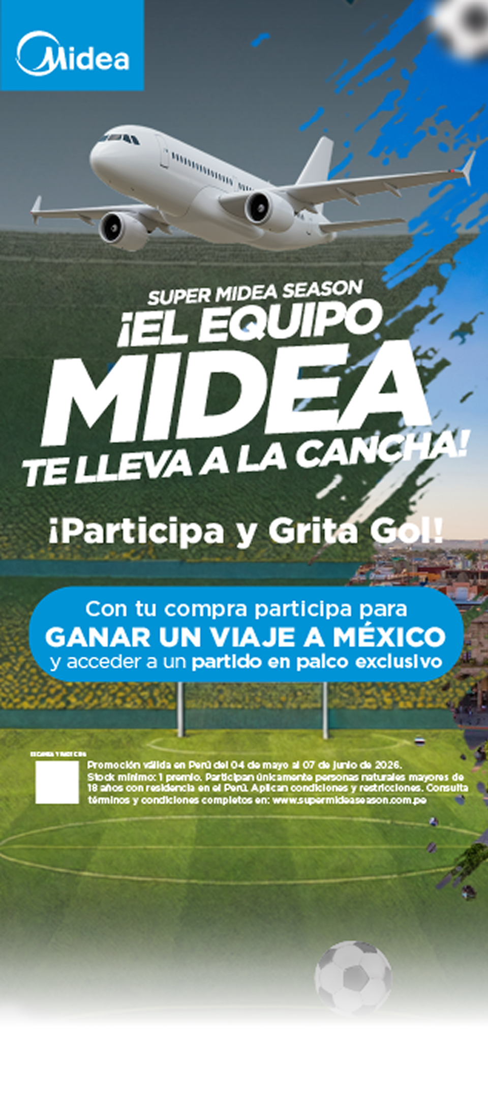 El equipo Midea te lleva a la cancha — Mundial 2026